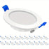 LED Einbauleuchten Set 20× IP44 220 V Flachspots